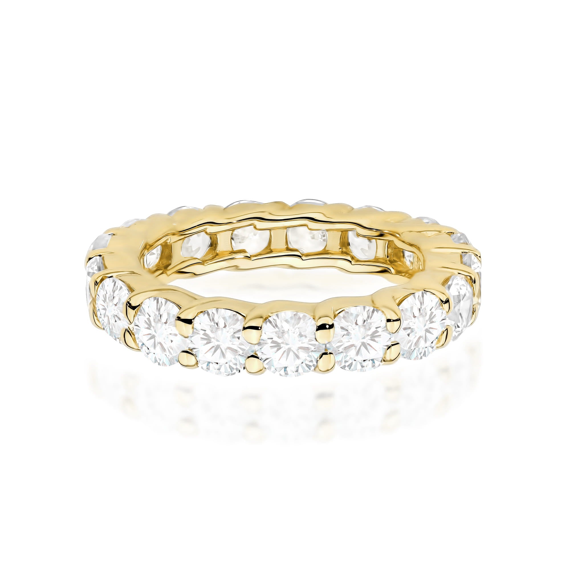 Inel Aur 9K cu Diamante de Laborator 3.20 ct