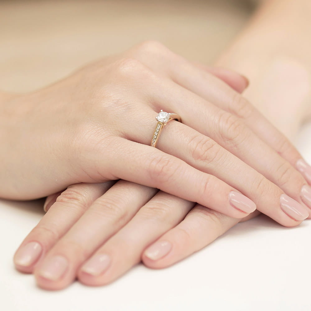 Inel Aur 14K cu Diamante 0.62 ct