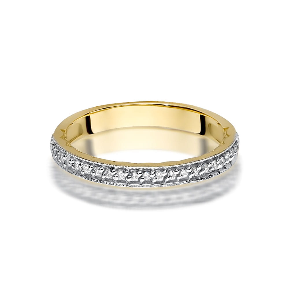 Inel Aur 9K cu Diamante Naturale 0.11 ct