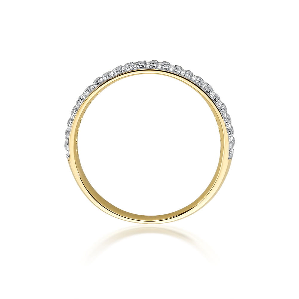 Inel Aur 9K cu Diamante Naturale 0.23 ct