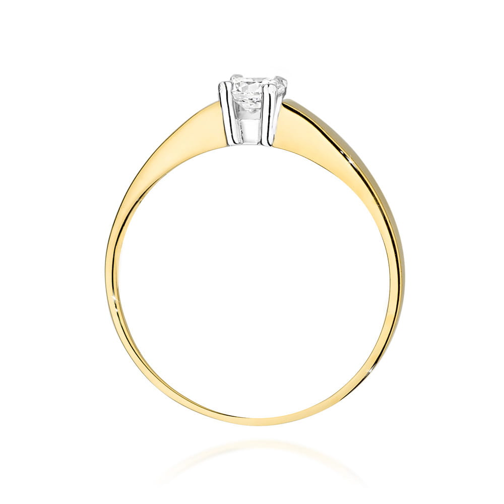 Inel Aur 9K cu Diamant Natural 0.25 ct