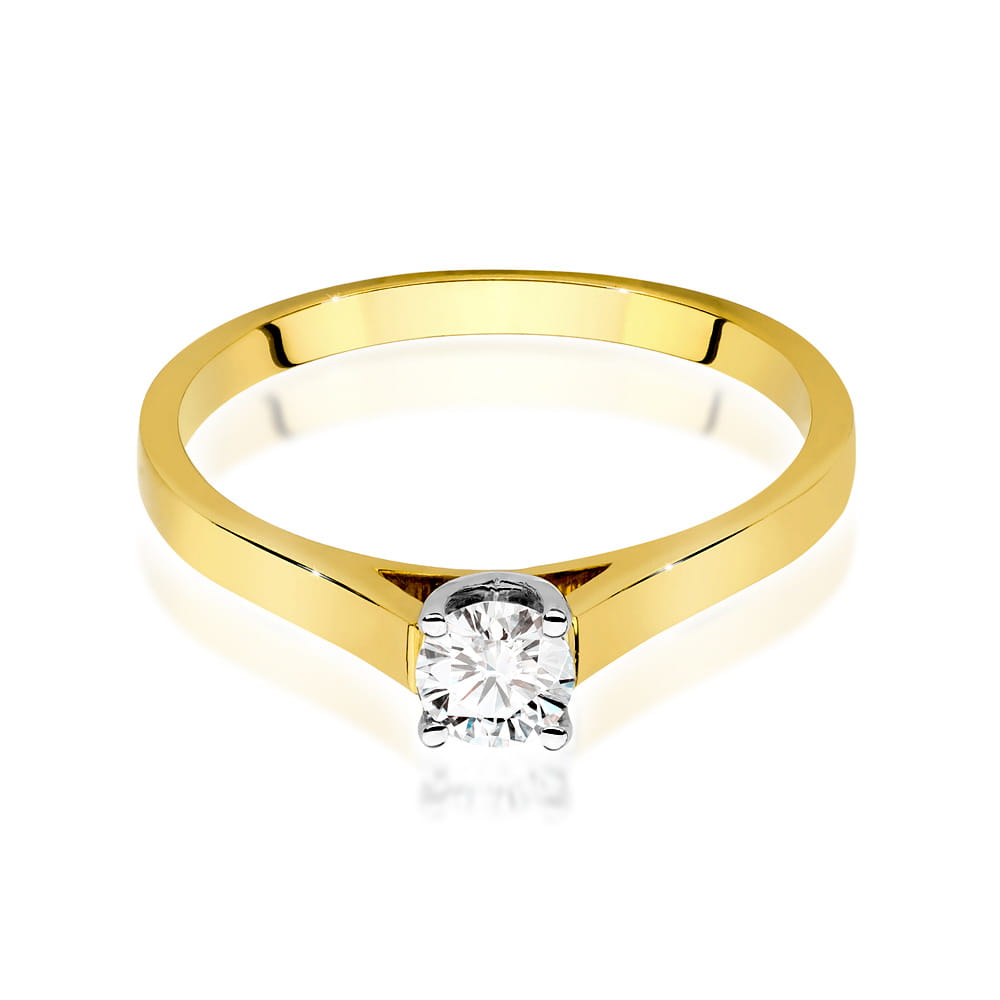Inel Aur 14K cu Diamant de Laborator 0.40 ct