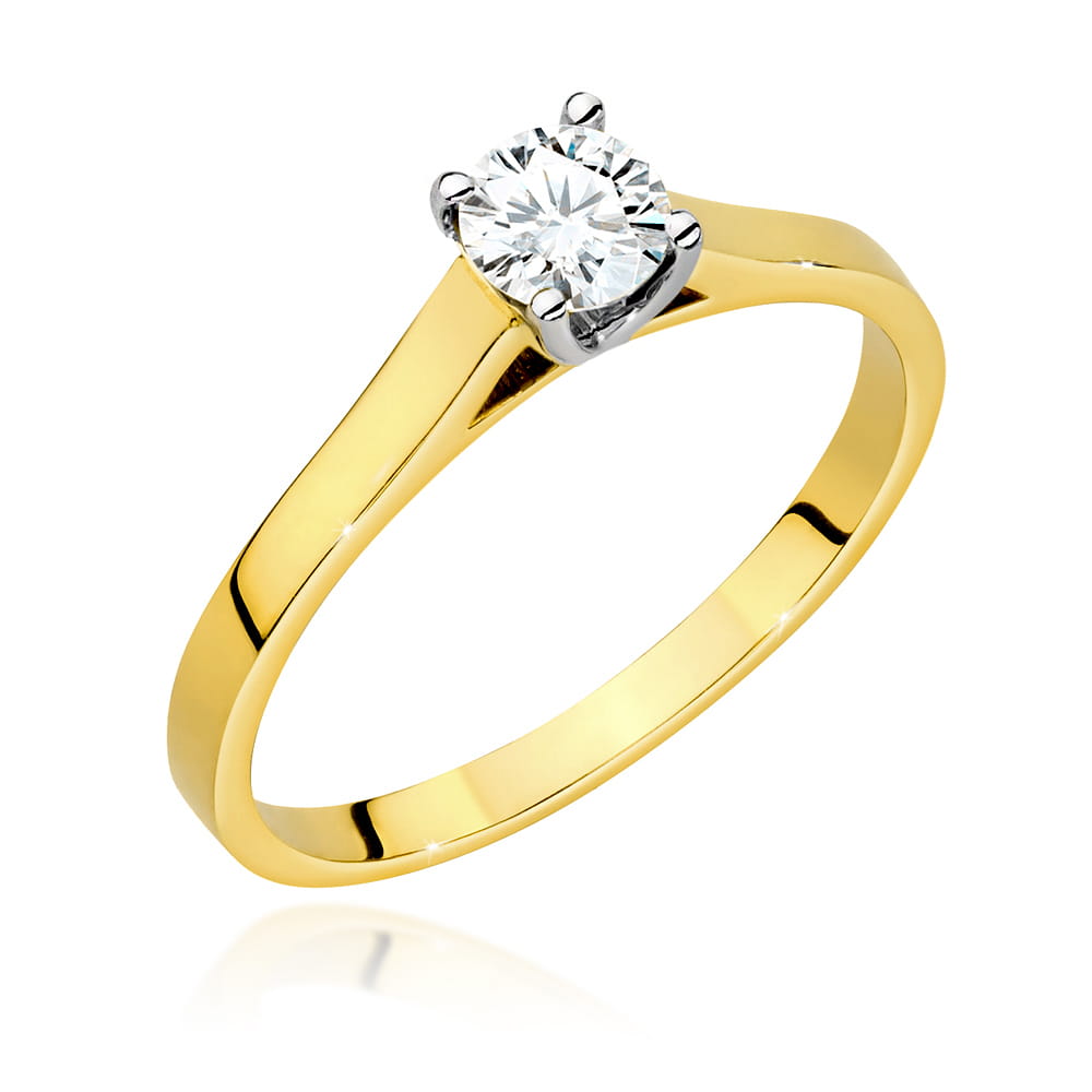 Inel Aur 14K cu Diamant de Laborator 0.50 ct