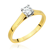 Inel Aur 14K cu Diamant de Laborator 0.50 ct