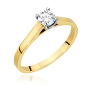 Inel Aur 9K cu Diamant Natural 0.50 ct