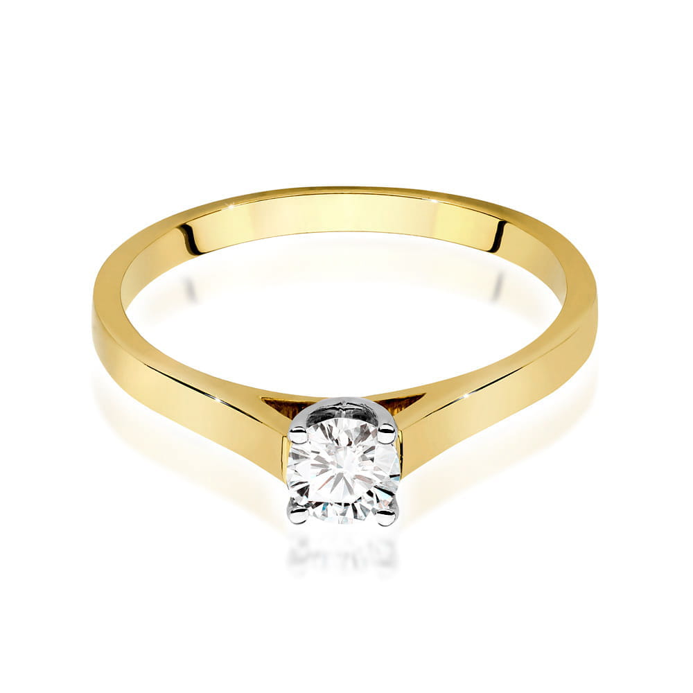 Inel Aur 9K cu Diamant Natural 0.50 ct