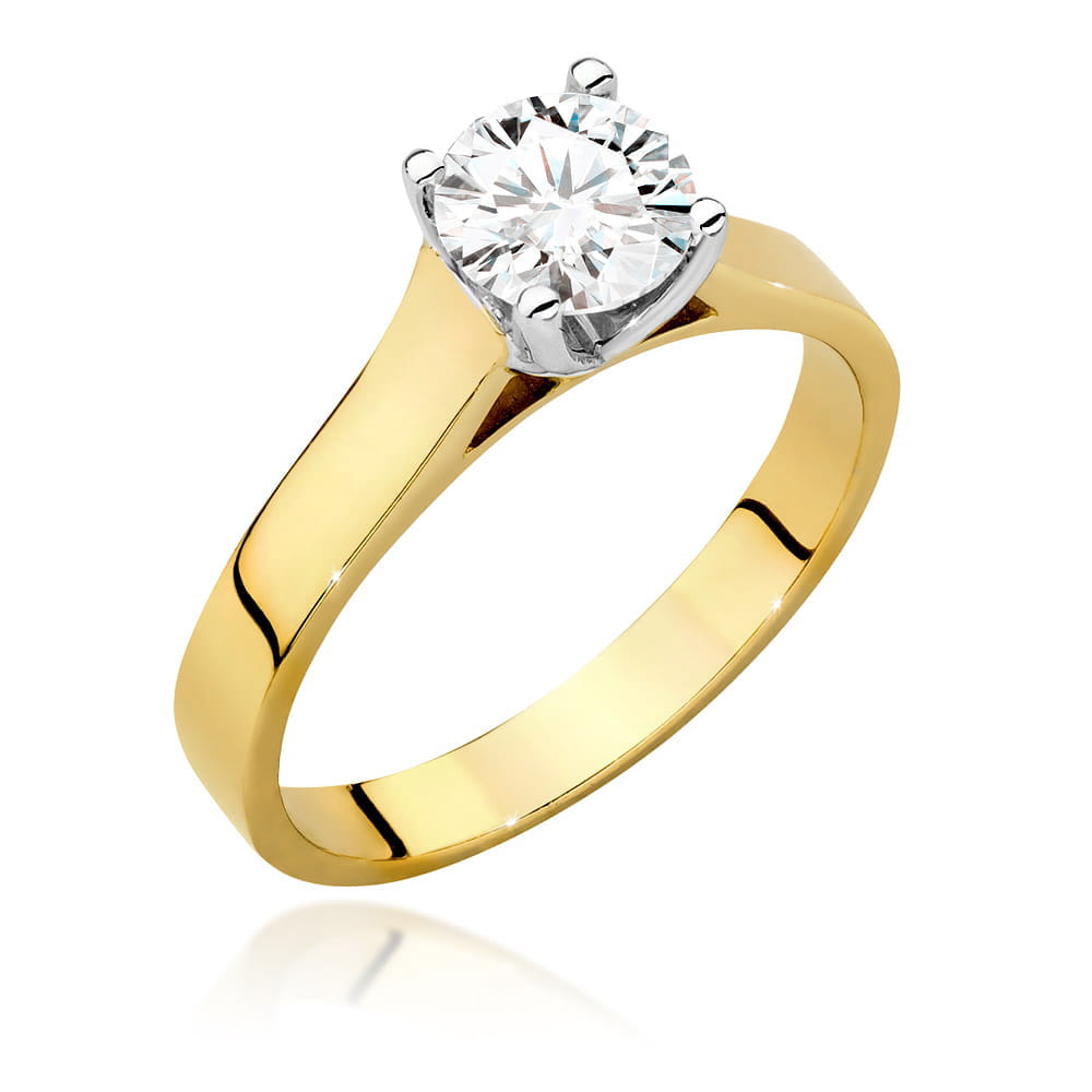 Inel Aur 9K cu Diamant Natural 0.70 ct