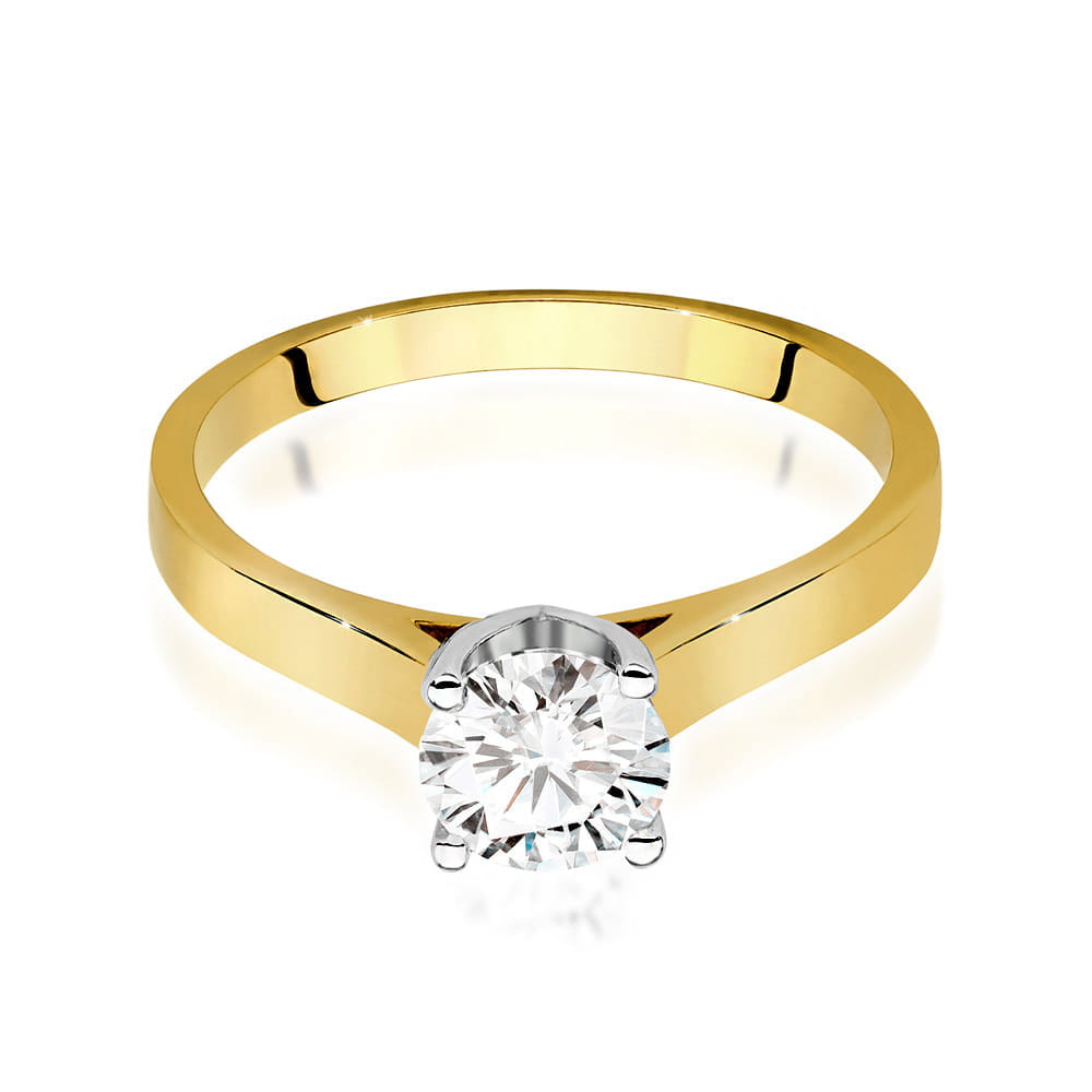 Inel Aur 9K cu Diamant Natural 0.70 ct