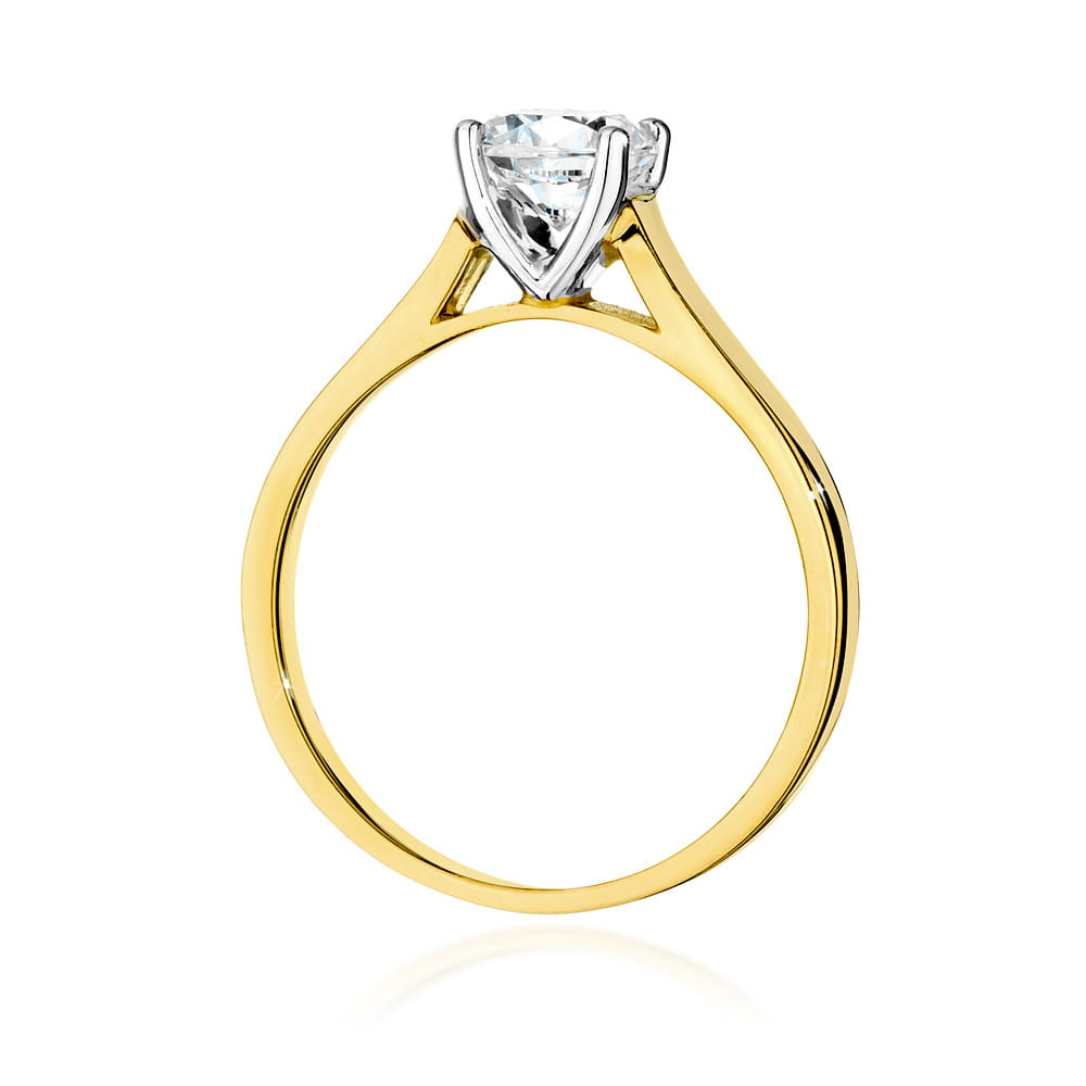 Inel Aur 9K cu Diamant Natural 1.00 ct
