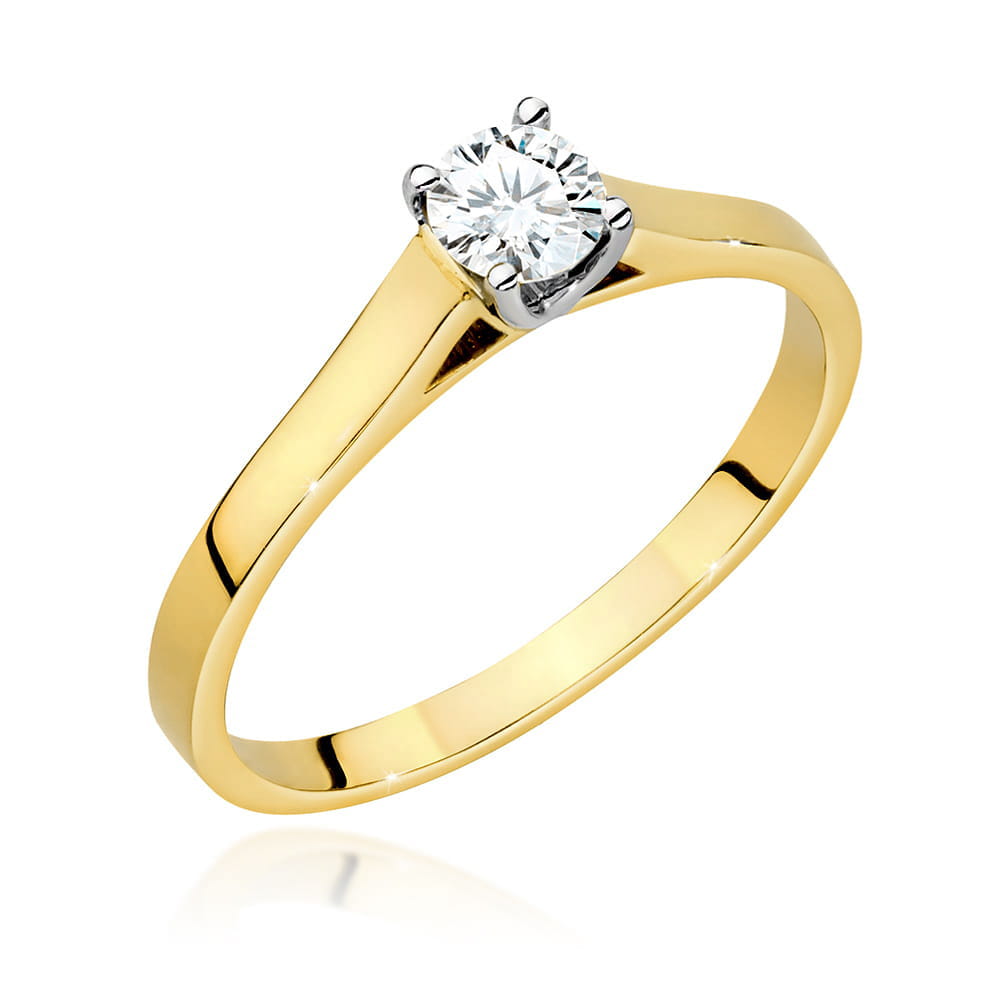 Inel Aur 9K cu Diamant de Laborator 0.40 ct