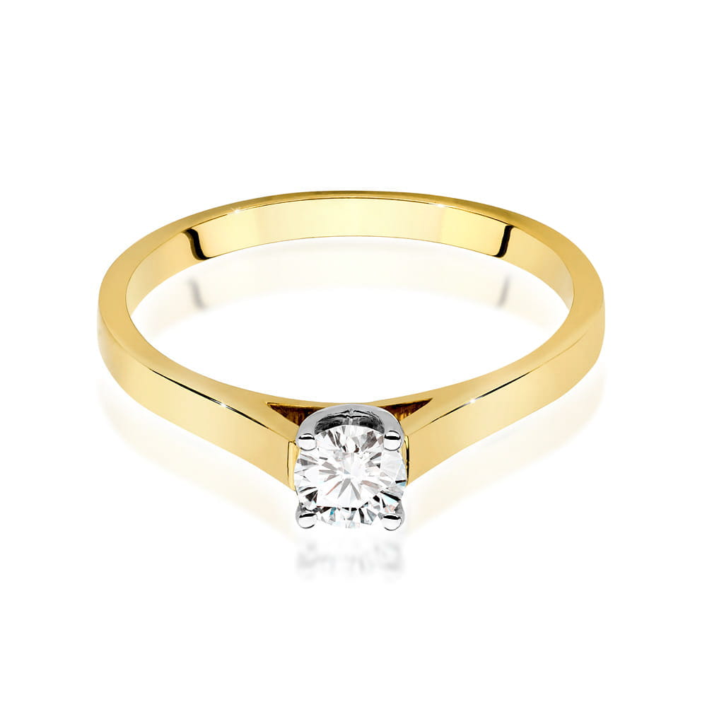 Inel Aur 9K cu Diamant de Laborator 0.40 ct