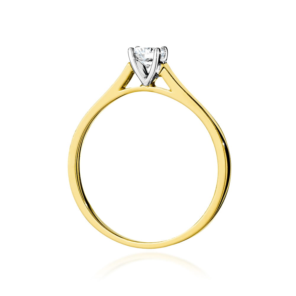 Inel Aur 9K cu Diamant de Laborator 0.40 ct