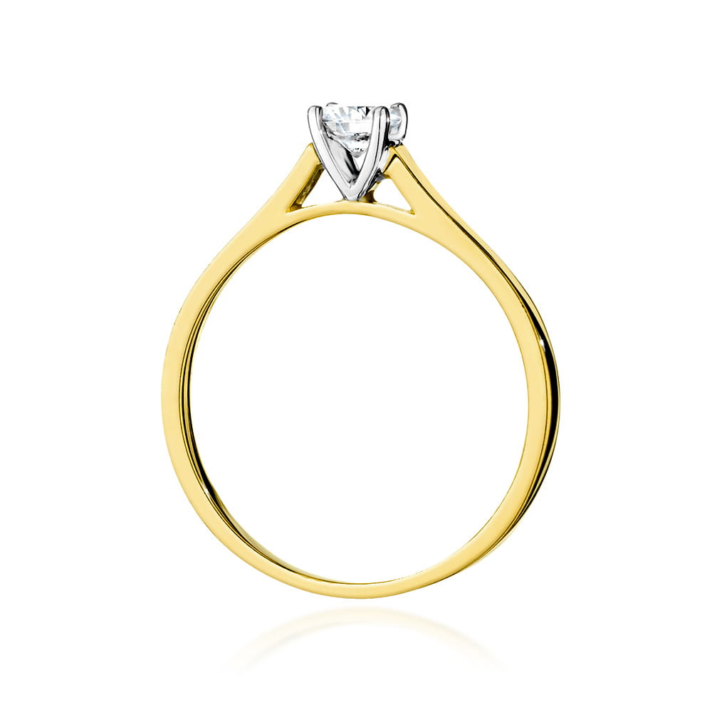 Inel Aur 9K cu Diamant de Laborator 0.50 ct