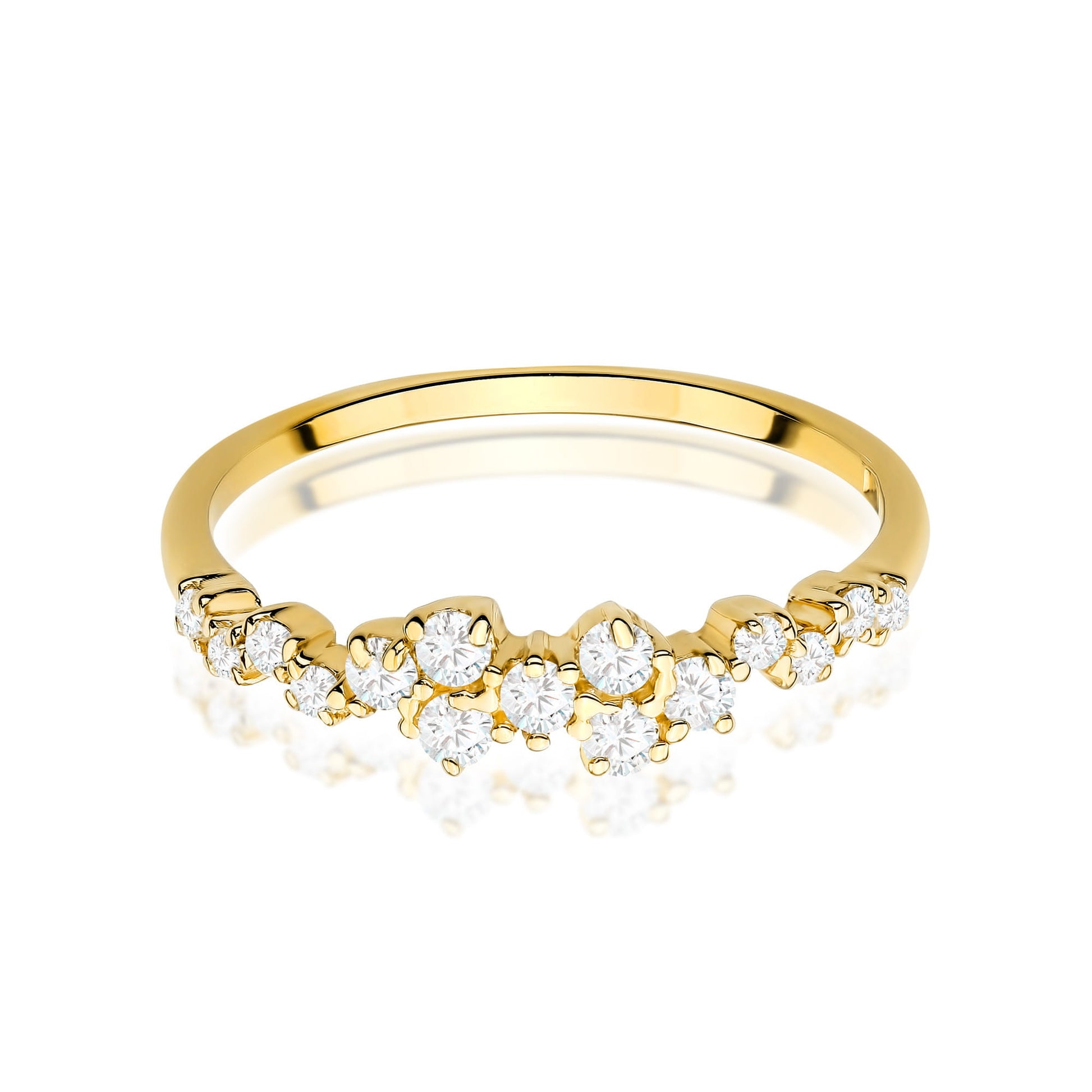 Inel Aur 9K cu Diamante Naturale 0.33 ct