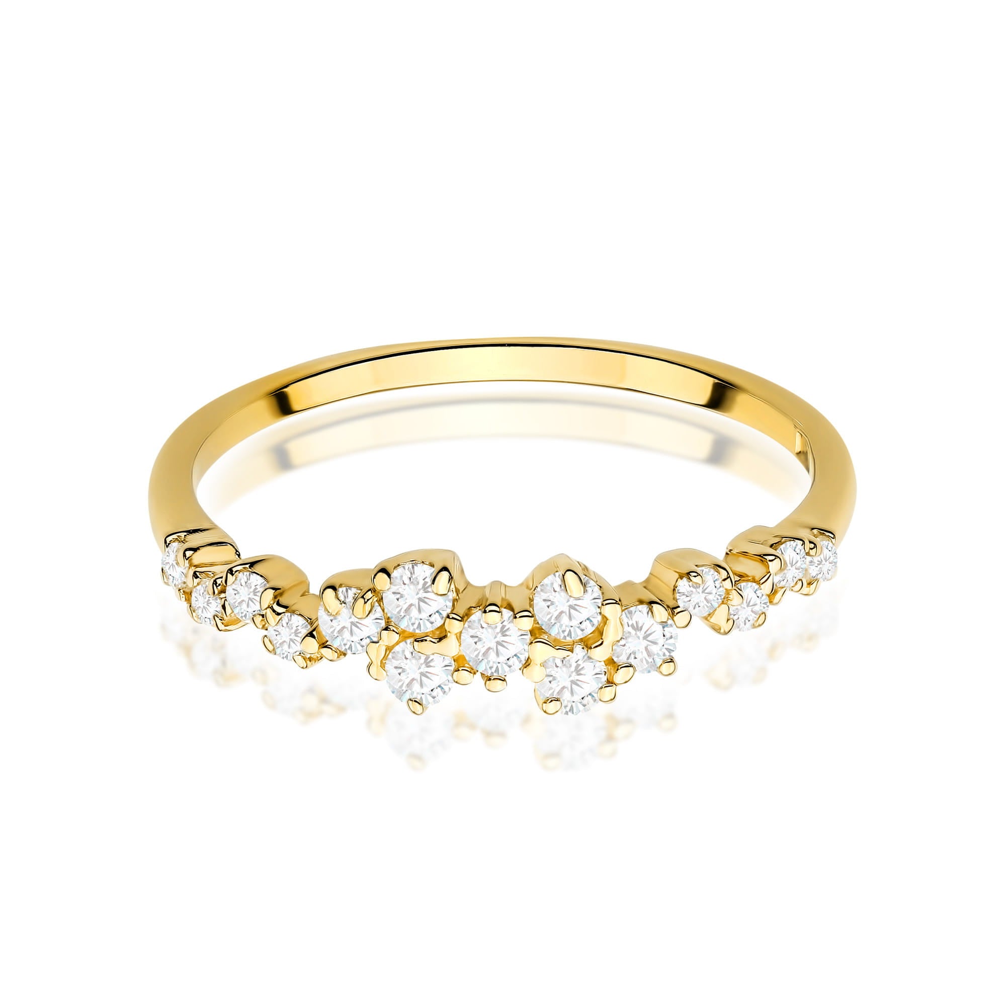 Inel Aur 9K cu Diamante Naturale 0.33 ct