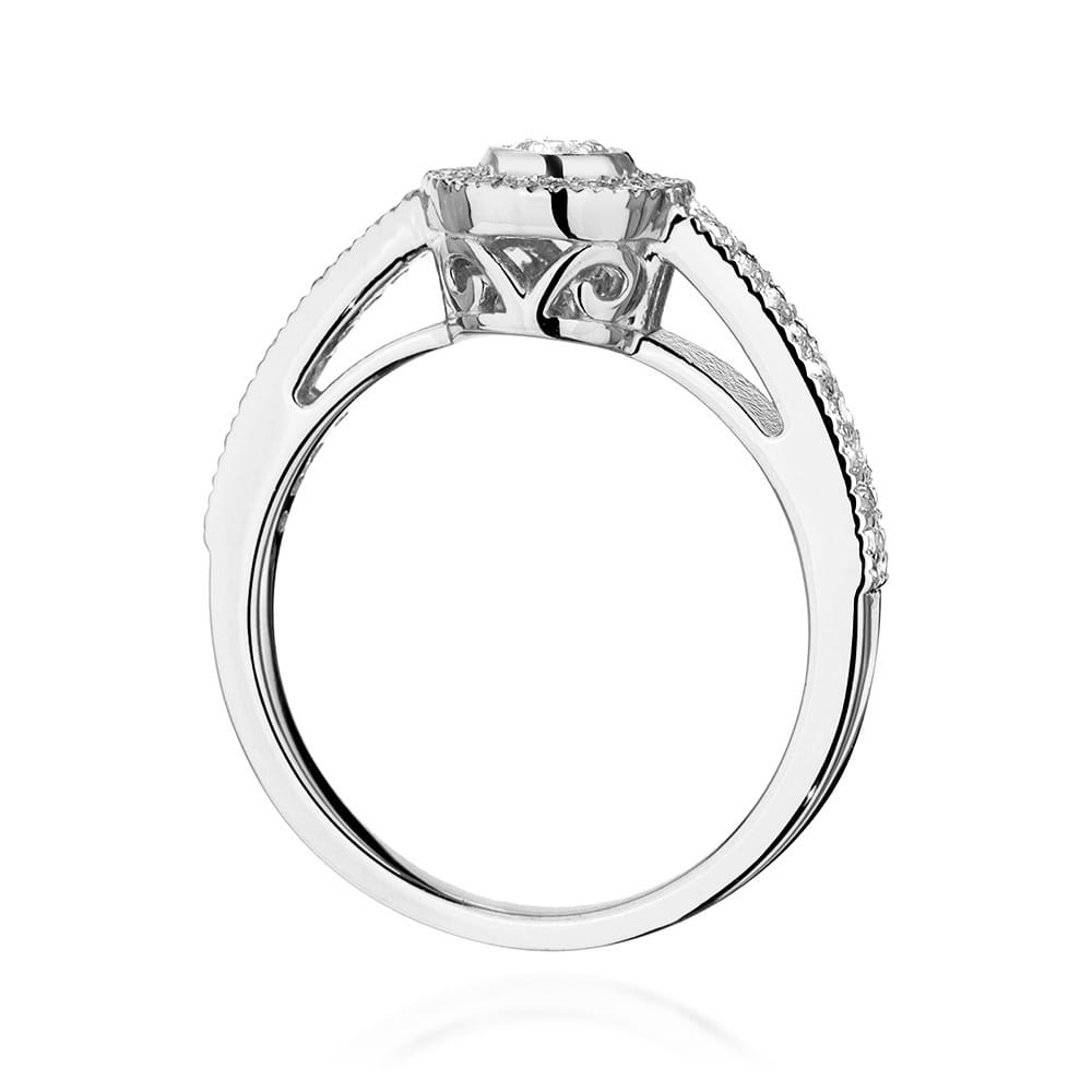 Inel Aur 9K cu Diamante Naturale 0.38 ct