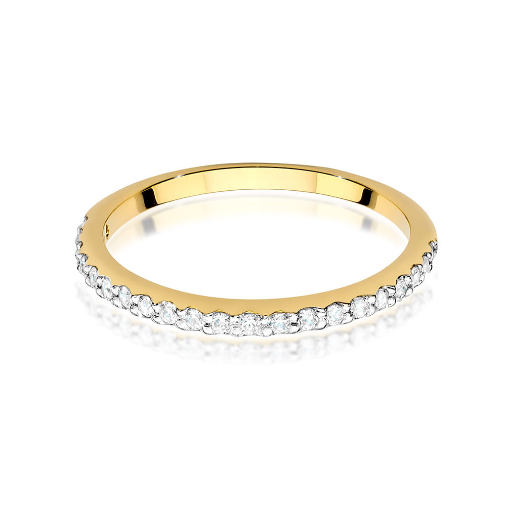 Inel Aur 9K cu Diamante de Laborator 0.18 ct