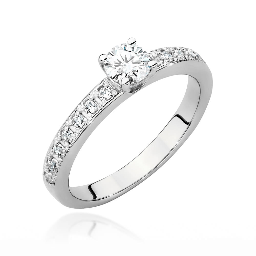 Inel Aur 9K cu Diamante Naturale 0.70 ct