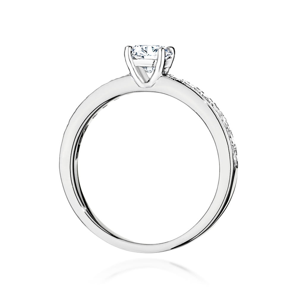 Inel Aur 9K cu Diamante Naturale 0.70 ct