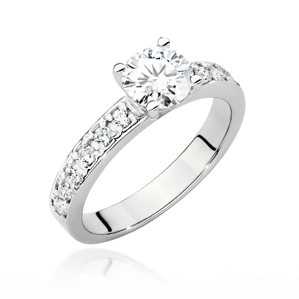 Inel Aur 9K cu Diamante de Laborator 0.94 ct