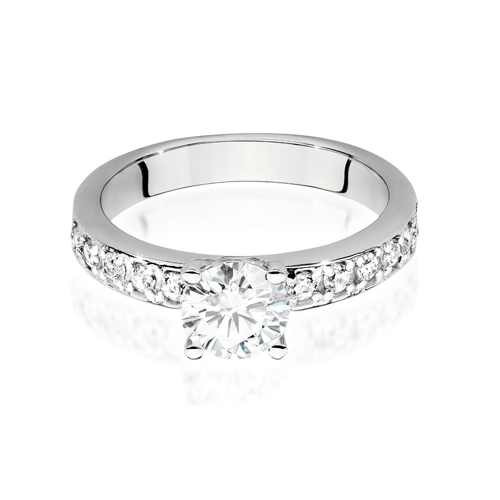 Inel Aur 9K cu Diamante de Laborator 0.94 ct