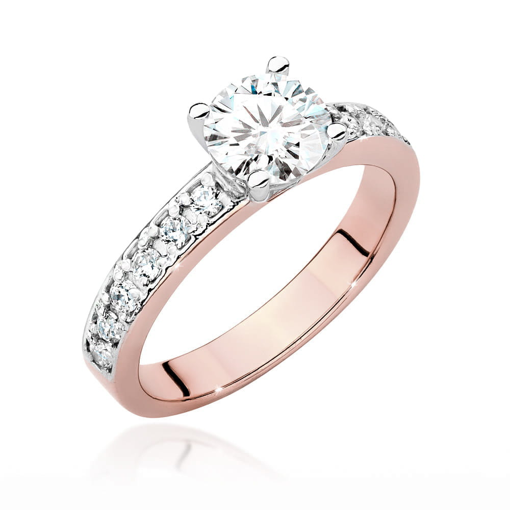 Inel Aur 14K cu Diamante de Laborator 1.24 ct