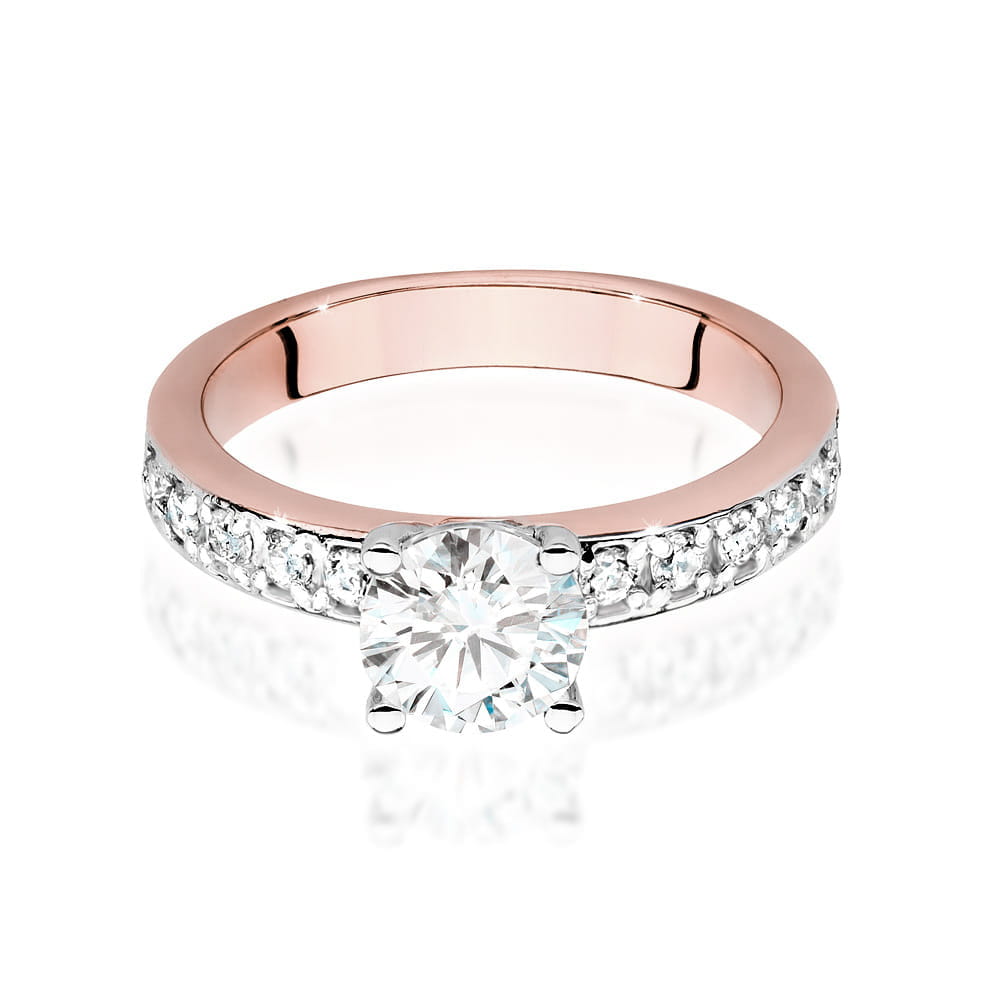 Inel Aur 14K cu Diamante de Laborator 1.24 ct
