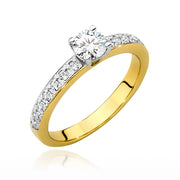 Inel Aur 9K cu Diamante de Laborator 0.60 ct