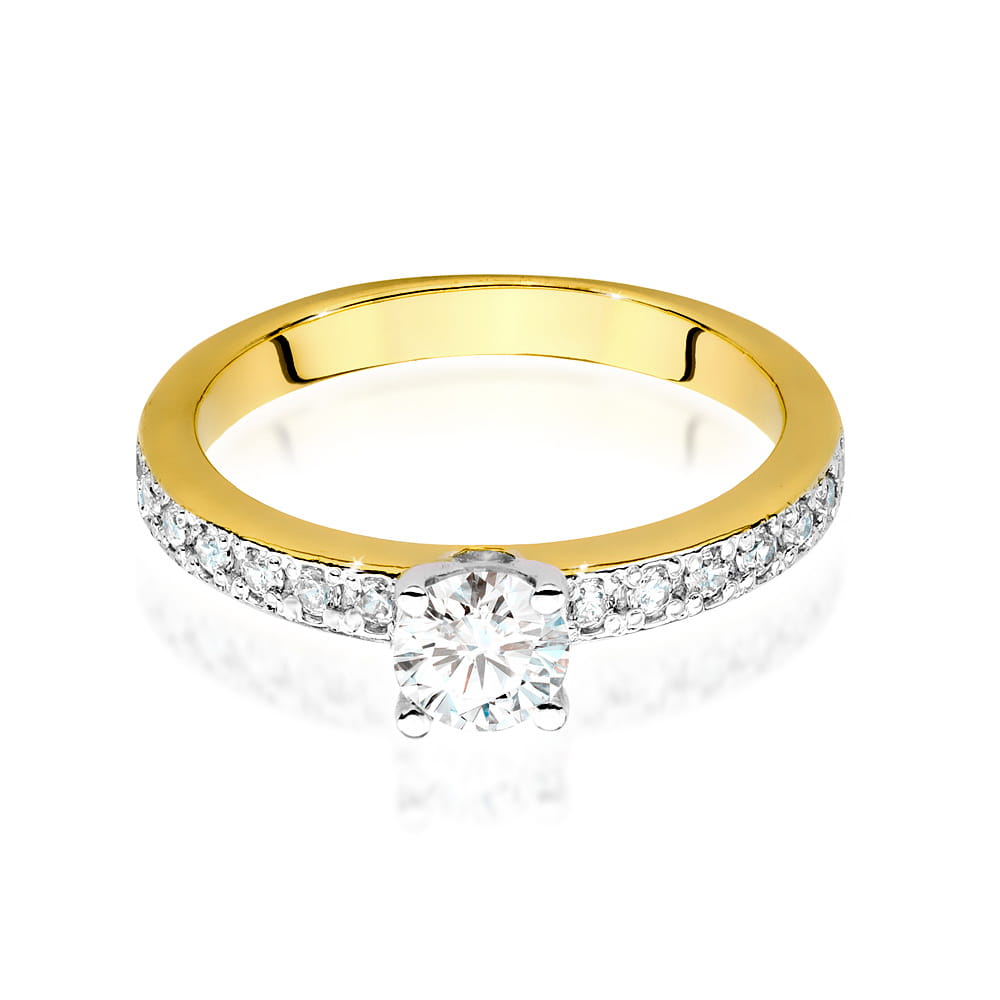Inel Aur 9K cu Diamante de Laborator 0.60 ct