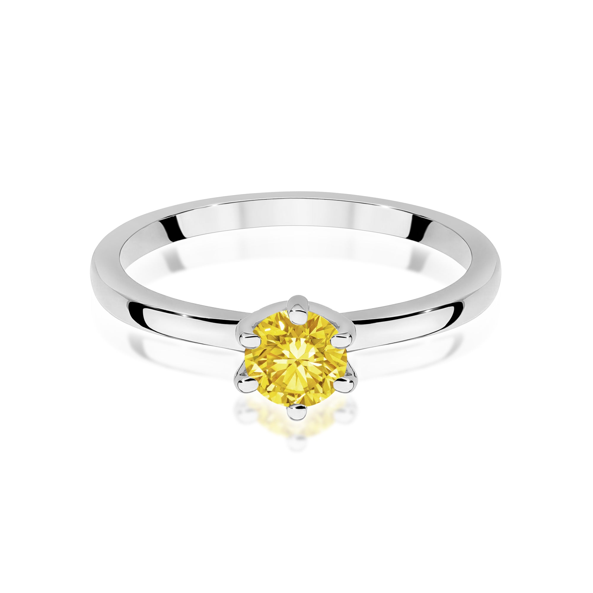 Inel Aur 9K cu Diamant Natural 0.50 ct