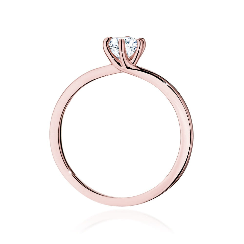 Inel Aur 14K cu Diamante de Laborator 0.40 ct