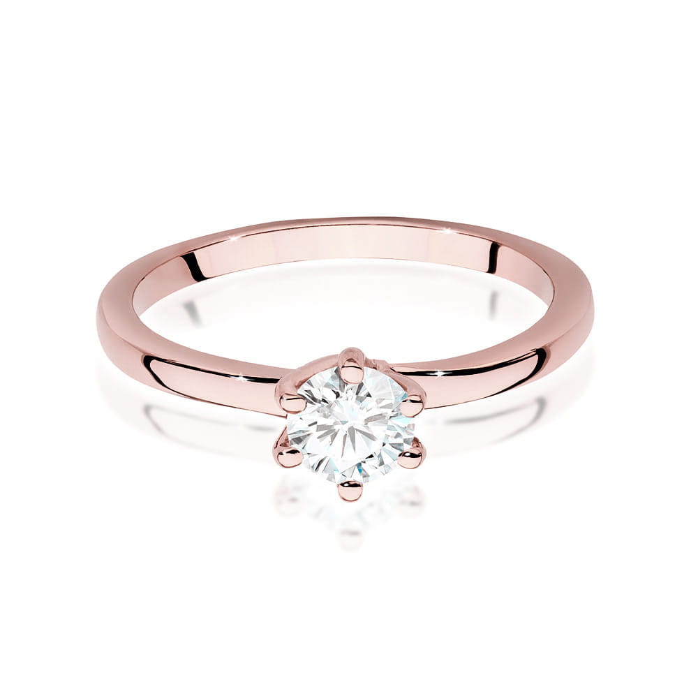 Inel Aur 14K cu Diamante de Laborator 0.50 ct