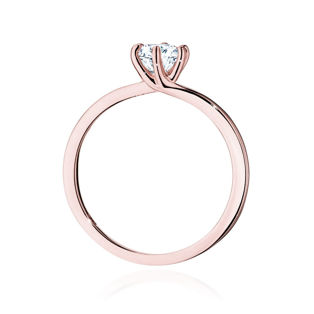 Inel Aur 14K cu Diamante de Laborator 0.50 ct