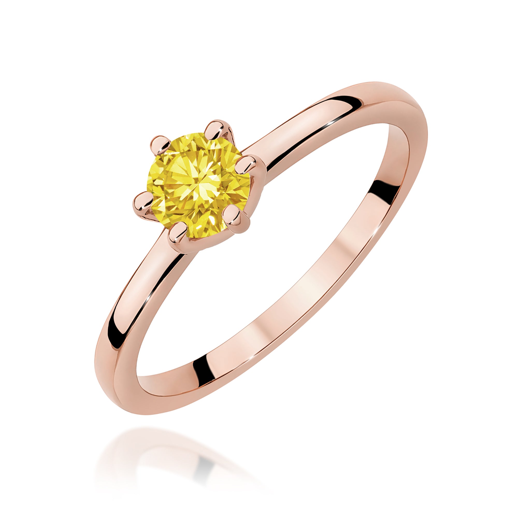 Inel Aur 14K cu Diamant Natural 0.50 ct