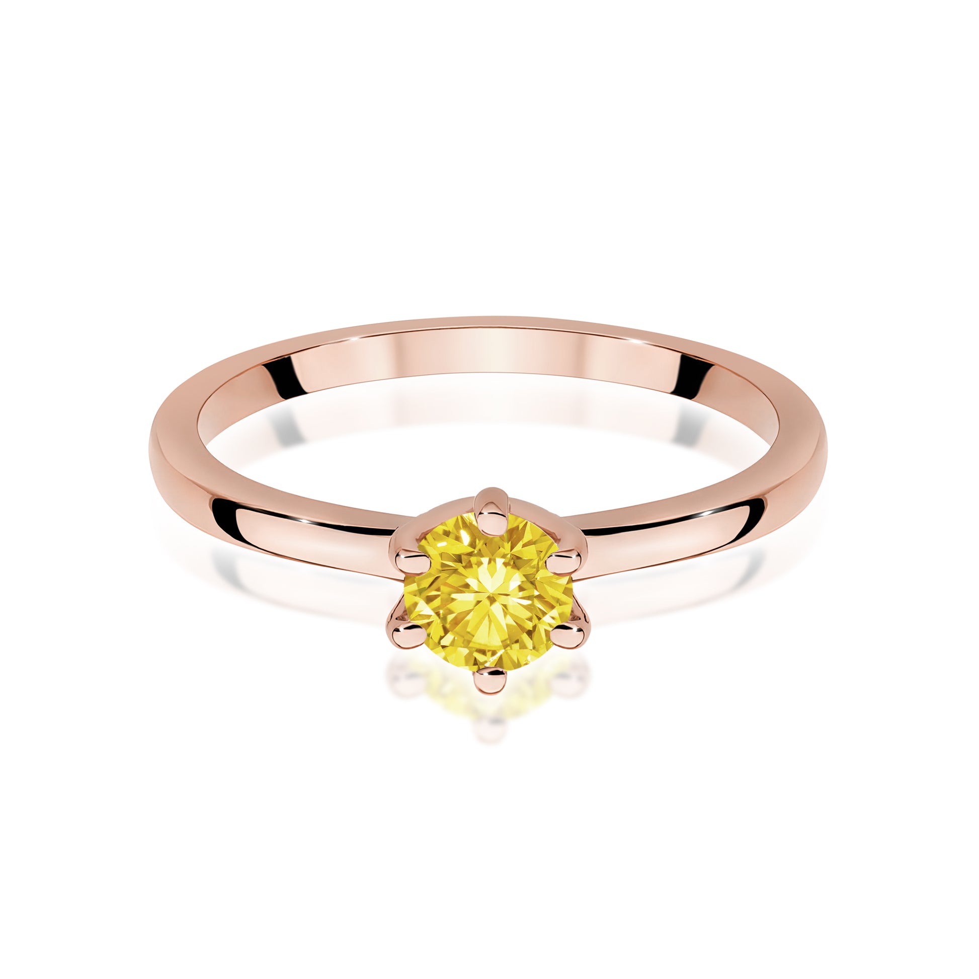 Inel Aur 14K cu Diamant Natural 0.50 ct