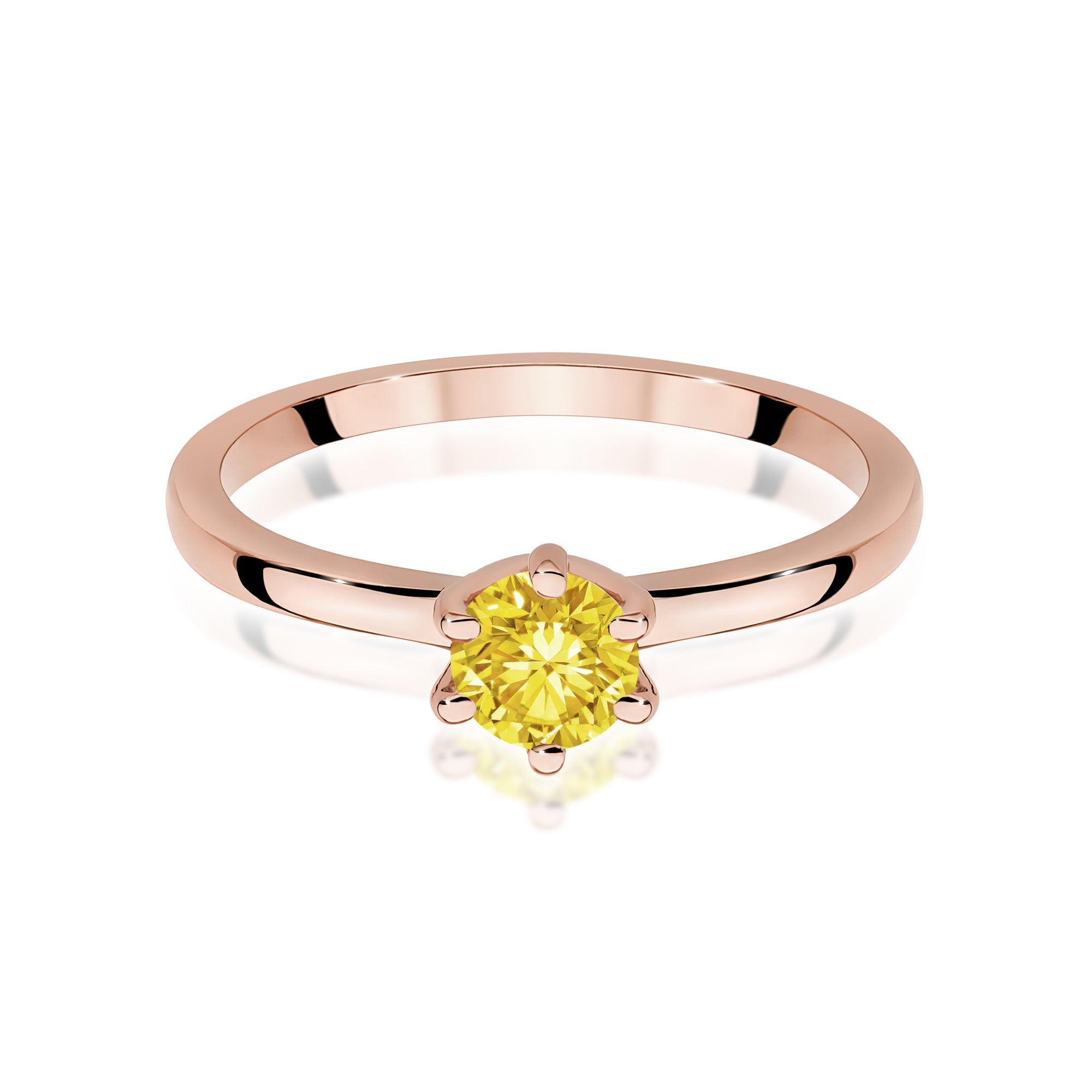 Inel Aur 14K cu Diamant Natural 0.50 ct