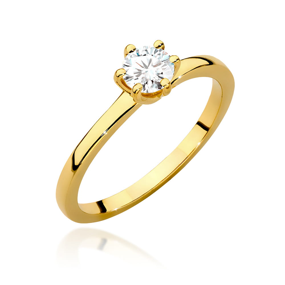 Inel Aur 14K cu Diamante de Laborator 0.40 ct