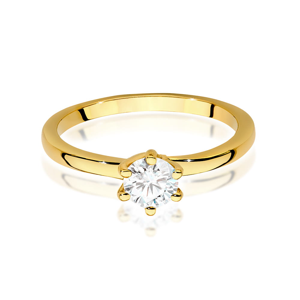 Inel Aur 14K cu Diamante de Laborator 0.50 ct