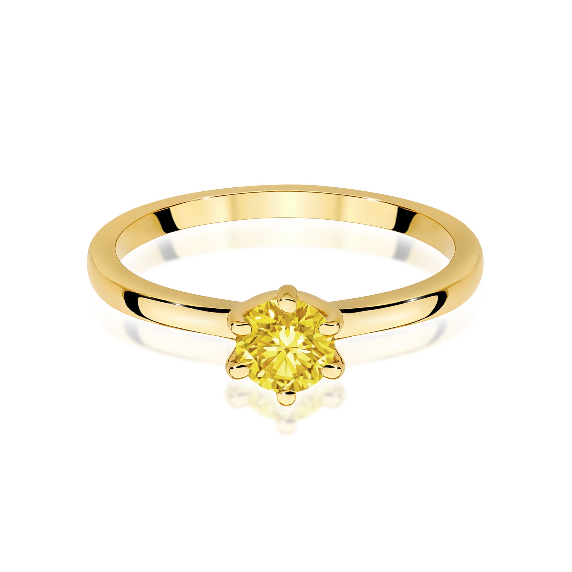 Inel Aur 14K cu Diamant Natural 0.50 ct