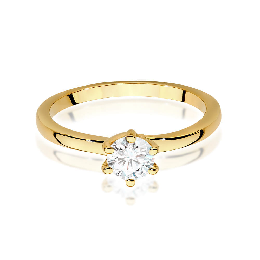 Inel Aur 9K cu Diamant Natural 0.50 ct