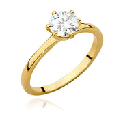 Inel Aur 9K cu Diamant Natural 1.00 ct