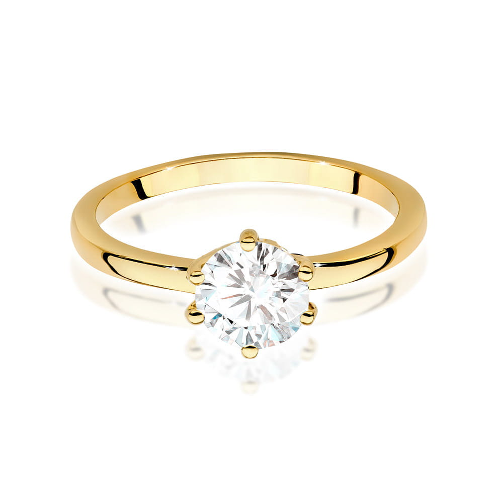 Inel Aur 9K cu Diamant Natural 1.00 ct