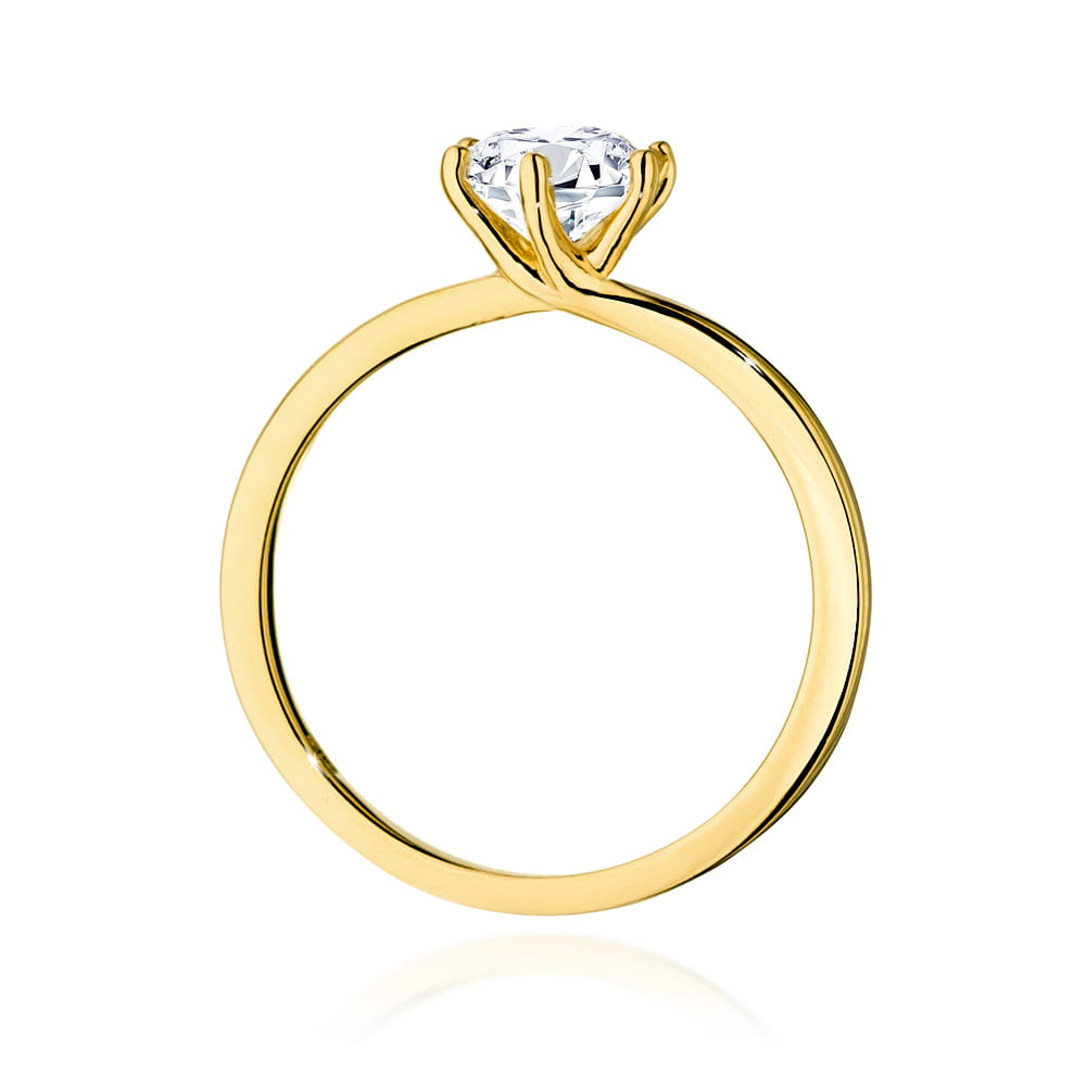 Inel Aur 9K cu Diamant Natural 1.00 ct