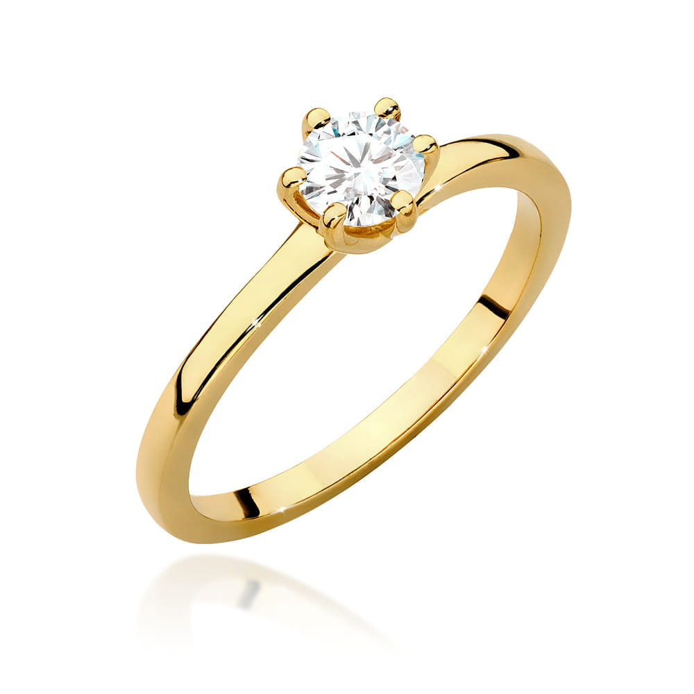 Inel Aur 9K cu Diamant de Laborator 0.40 ct