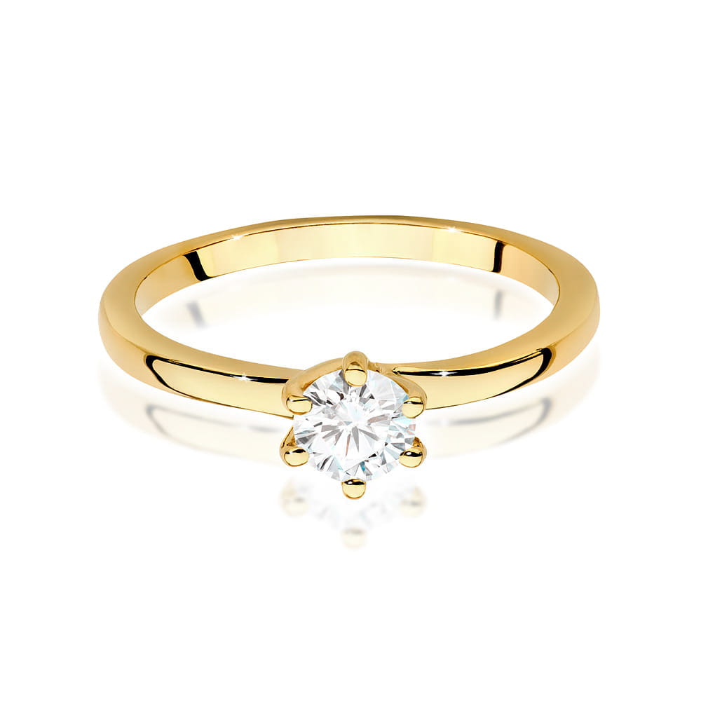 Inel Aur 9K cu Diamant de Laborator 0.40 ct