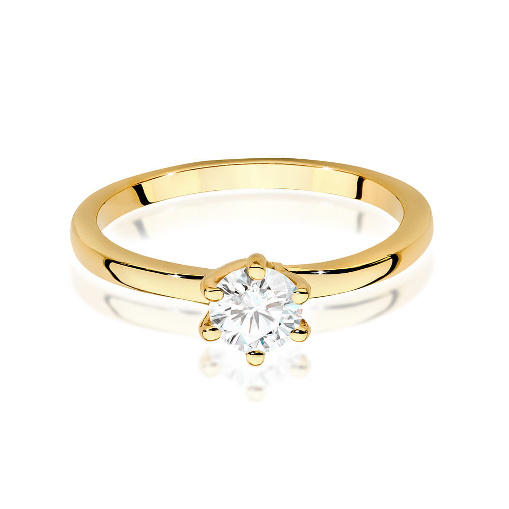Inel Aur 9K cu Diamant de Laborator 0.50 ct