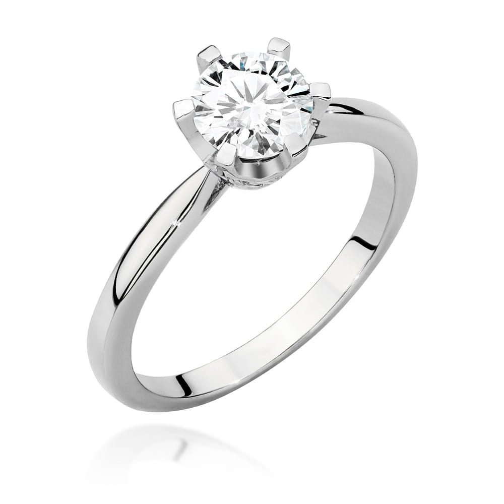 Inel Aur 9K cu Diamante Naturale 0.76 ct