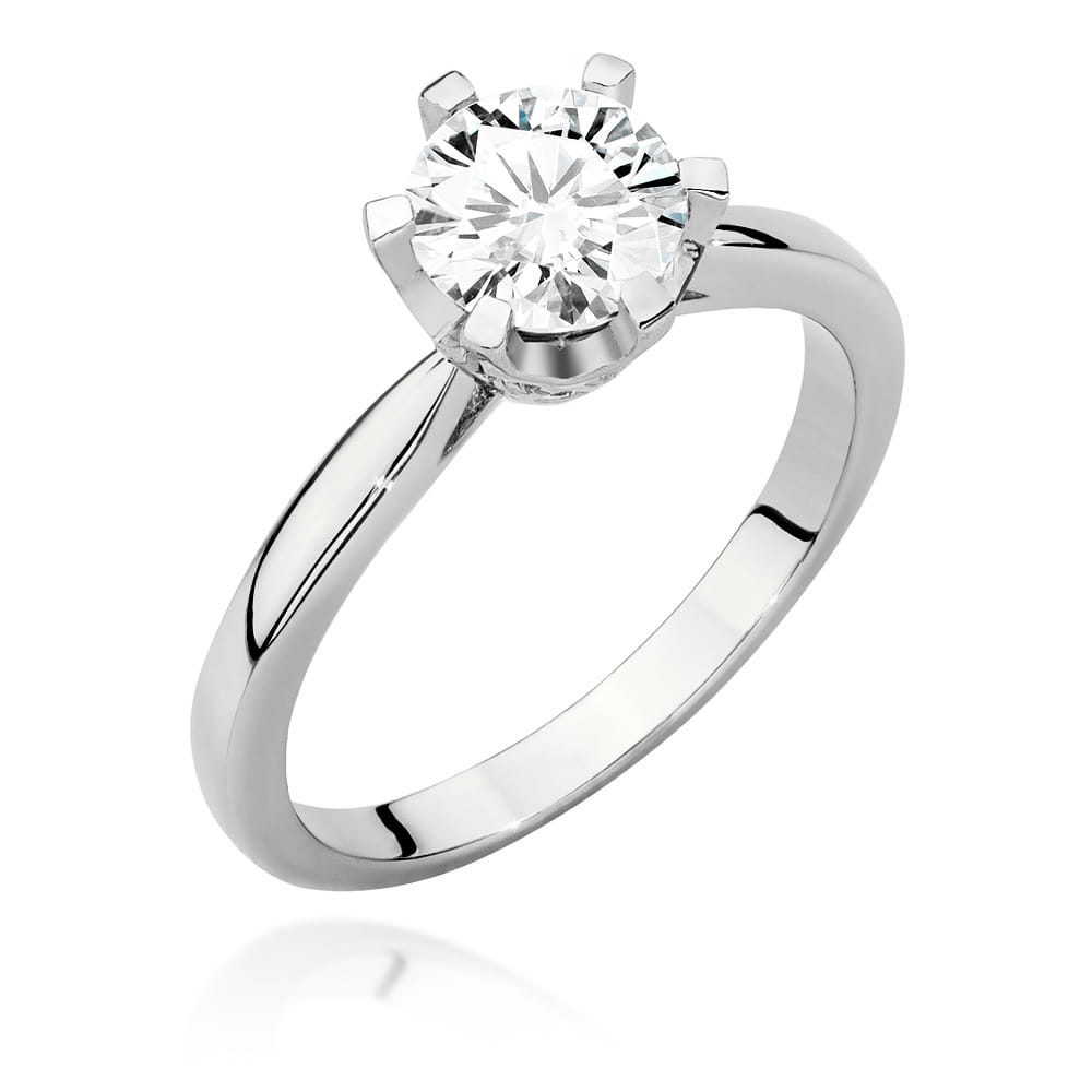 Inel Aur 9K cu Diamante Naturale 1.06 ct