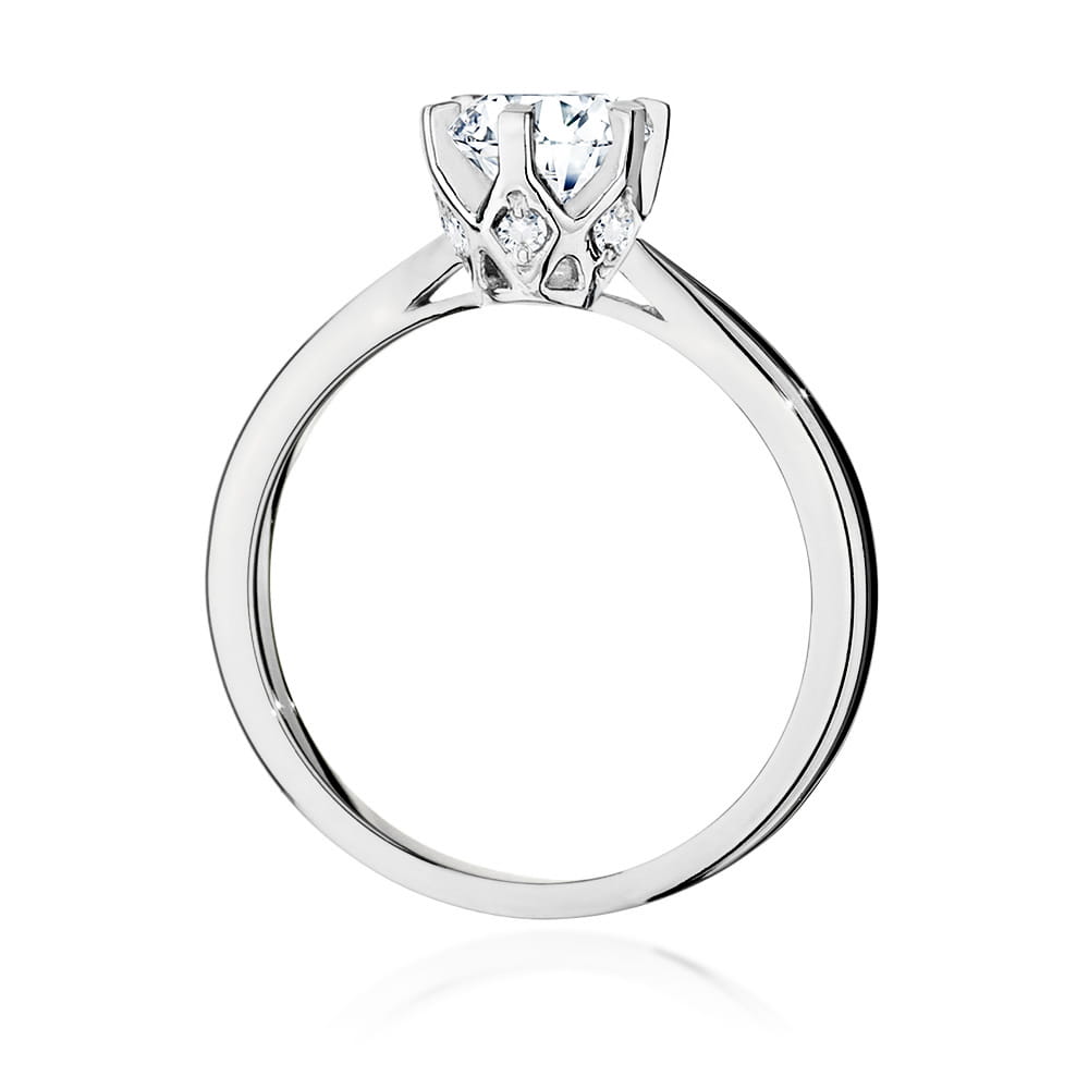 Inel Aur 9K cu Diamante Naturale 1.06 ct