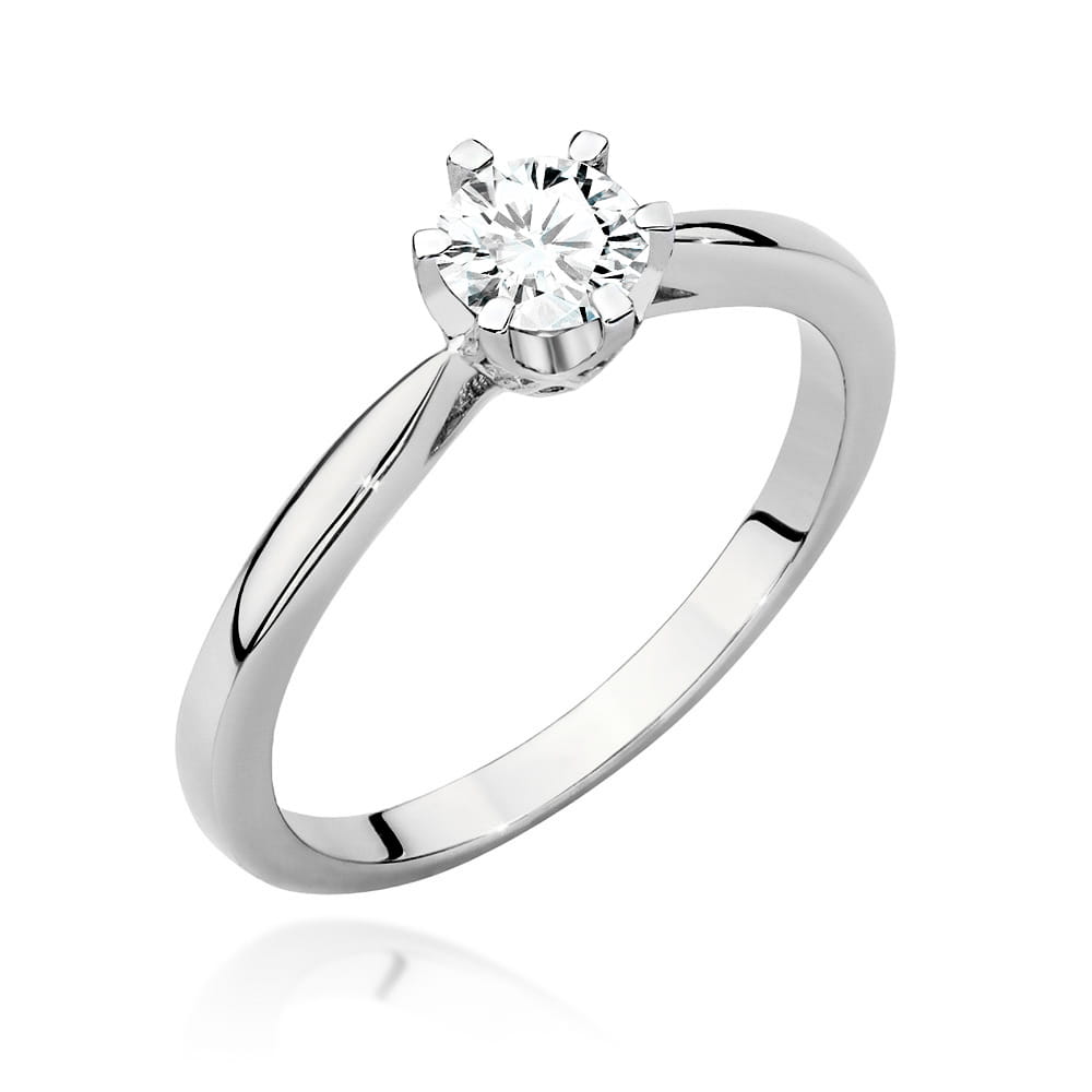 Inel Aur 9K cu Diamante de Laborator 0.46 ct